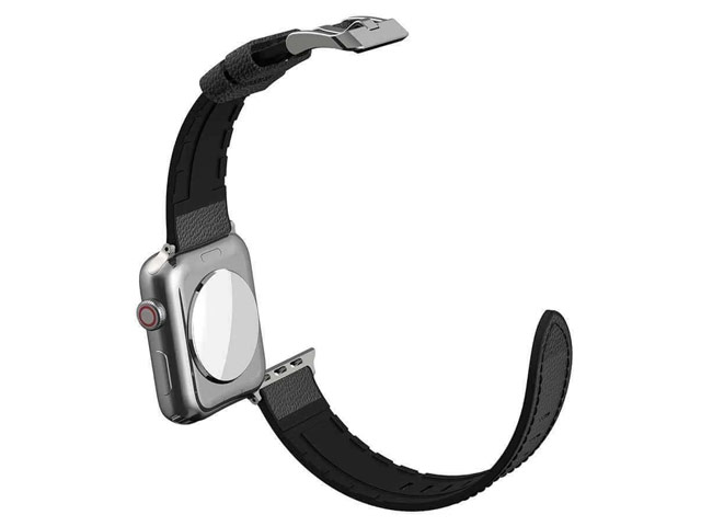 Ремешок для часов X-Doria Hybrid Leather Band для Apple Watch (38/40 мм, черный, кожаный)