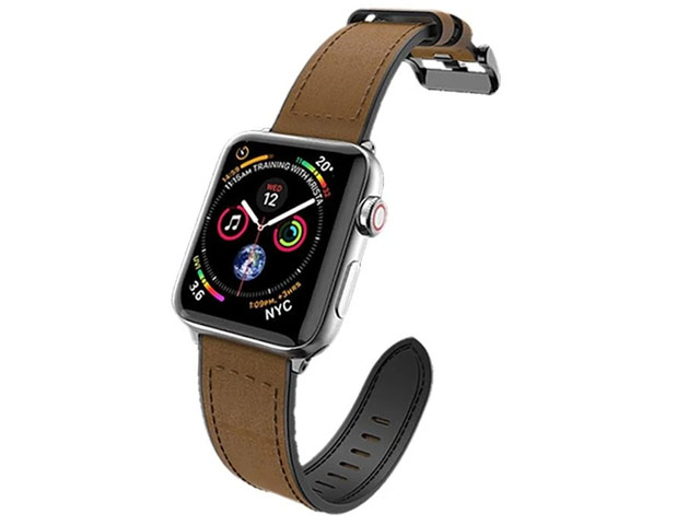 Ремешок для часов X-Doria Hybrid Leather Band для Apple Watch (38/40 мм, коричневый, кожаный)