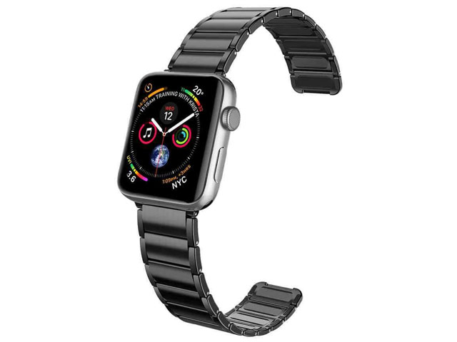 Ремешок для часов X-Doria Classic Band для Apple Watch (38/40 мм, черный, стальной)