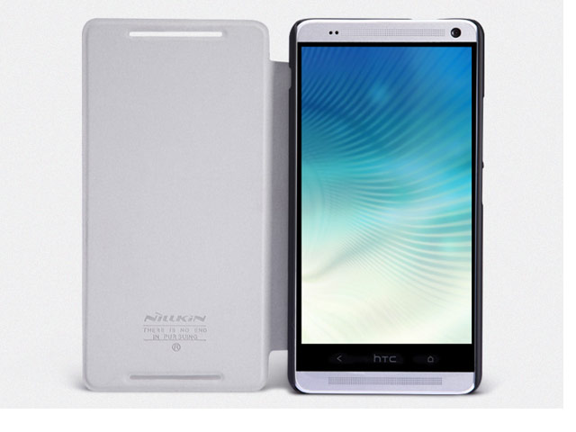 Чехол Nillkin V-series Leather case для HTC One max 8088 (белый, кожанный)