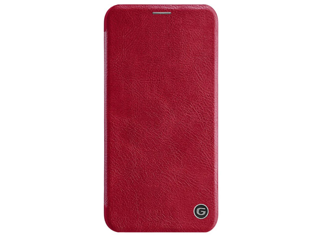 Чехол G-Case Business Series для Apple iPhone 12 pro max (красный, кожаный)