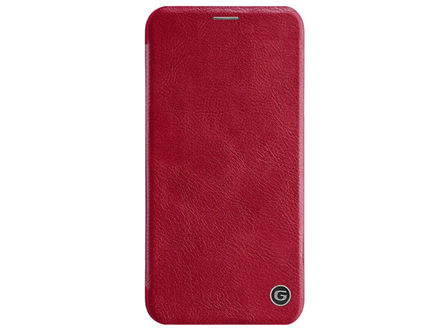 Чехол G-Case Business Series для Apple iPhone 12 mini (красный, кожаный)