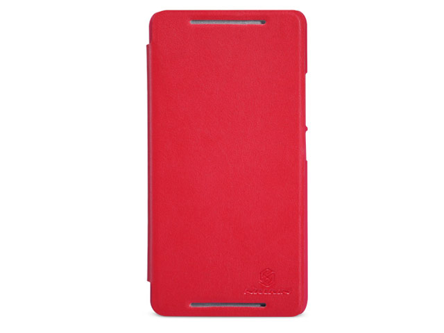 Чехол Nillkin V-series Leather case для HTC One max 8088 (красный, кожанный)