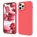 Чехол Yotrix LiquidSilicone для Apple iPhone 12 pro max (коралловый, гелевый)