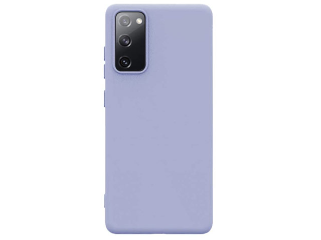 Чехол Yotrix LiquidSilicone для Samsung Galaxy S20 FE (сиреневый, гелевый)