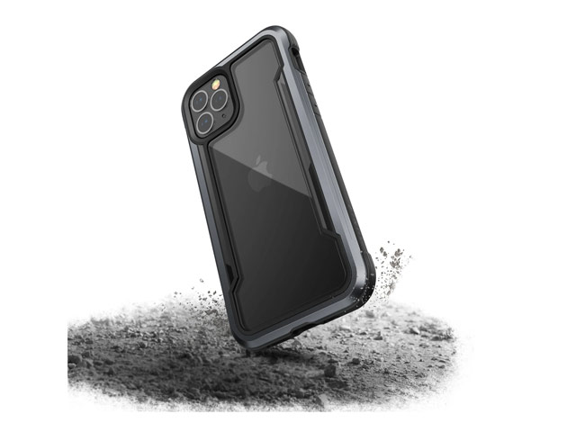 Чехол Raptic Defense Shield для Apple iPhone 12 pro max (черный, маталлический)