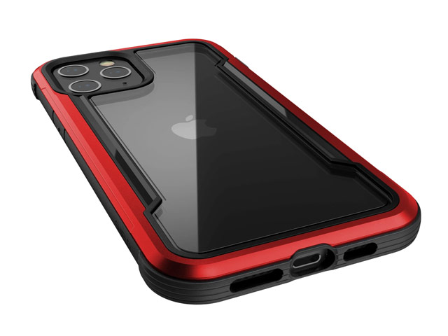 Чехол Raptic Defense Shield для Apple iPhone 12 pro max (красный, маталлический)
