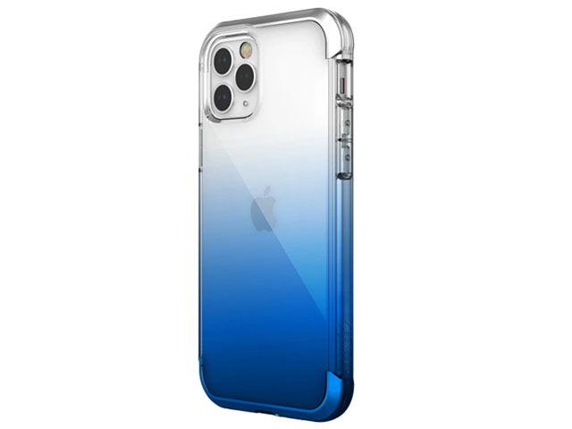 Чехол Raptic Air для Apple iPhone 12/12 pro (прозрачный/синий, маталлический)