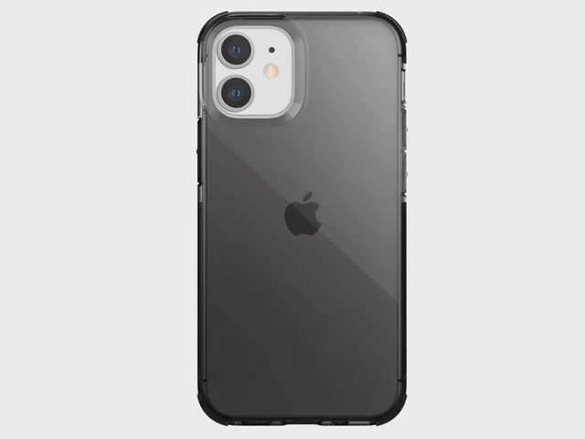 Чехол Raptic Defense Clear для Apple iPhone 12 mini (темно-серый, пластиковый)
