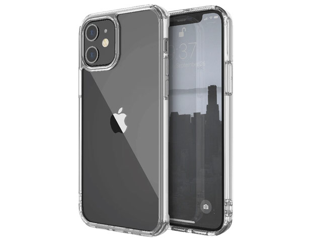 Чехол Raptic Glass Plus для Apple iPhone 12 mini (прозрачный, гелевый/стеклянный)