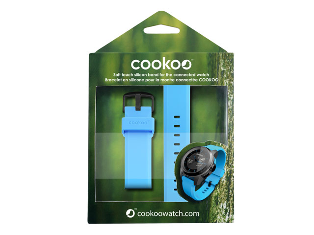 Ремешок для часов Cookoo Watch (голубой, силиконовый)