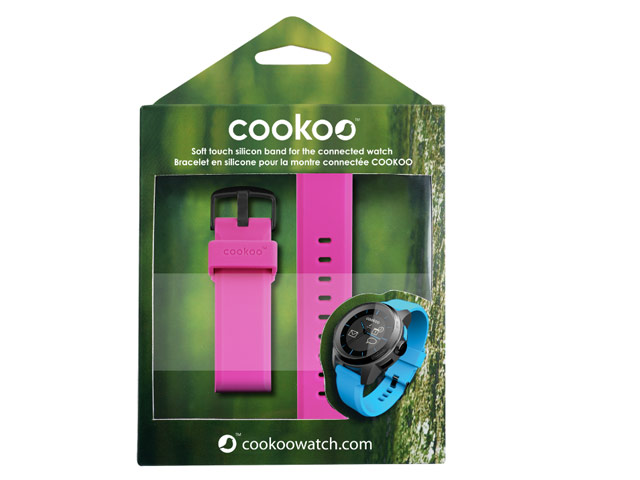 Ремешок для часов Cookoo Watch (розовый, силиконовый)