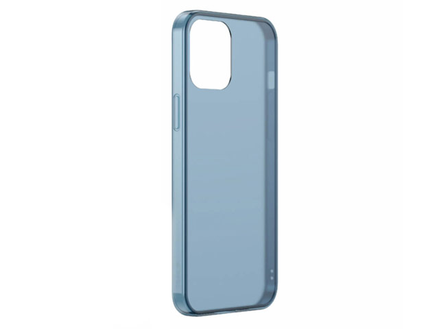 Чехол Baseus Frosted Glass Series для Apple iPhone 12 mini (синий, гелевый/стеклянный)