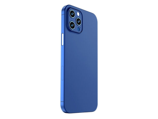 Чехол Totu Sofe Fiber Series для Apple iPhone 12 pro max (синий, пластиковый)