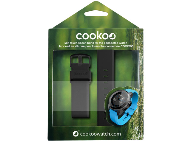 Ремешок для часов Cookoo Watch (черный, силиконовый)