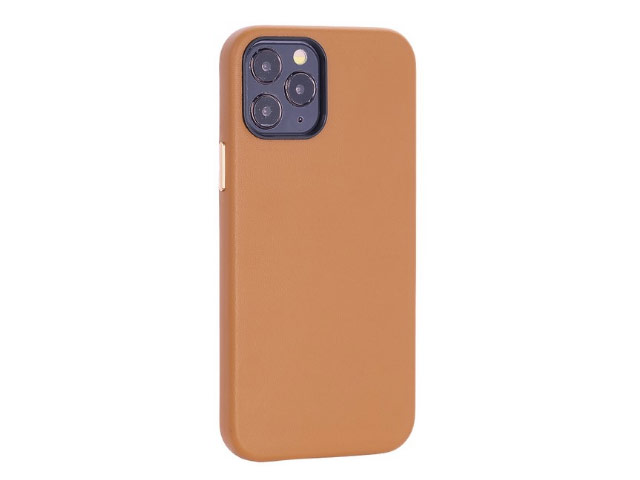 Чехол Totu Emperor Series для Apple iPhone 12 pro max (коричневый, кожаный)