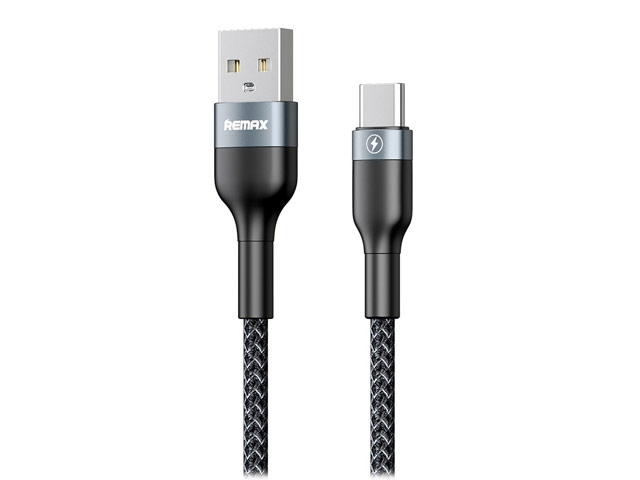 USB-кабель Remax Sury Series 2 универсальный (USB-C, 1 метр, черный, 3A)