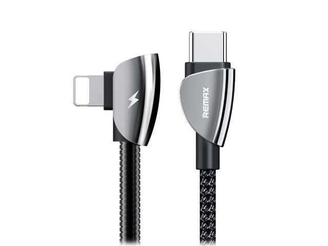 USB-кабель Remax Suker Series (Lightning, USB-C, 18W PD, черный, 1.2 м)