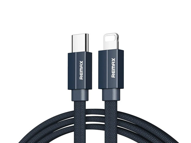 USB-кабель Remax Kerolla Series (Lightning, USB-C, 18W PD, черный, 1 м)
