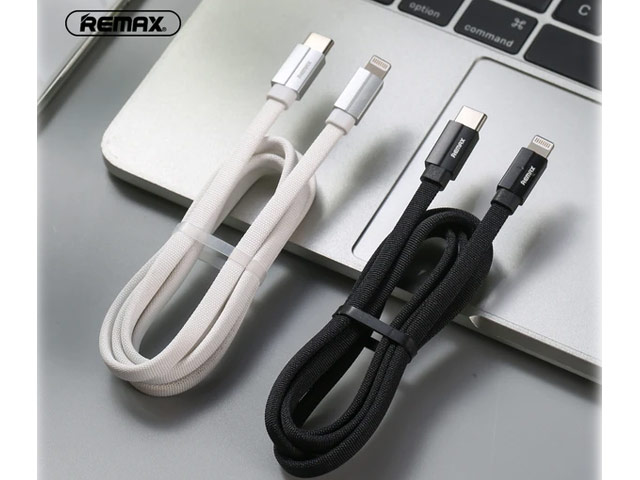 USB-кабель Remax Kerolla Series (Lightning, USB-C, 18W PD, черный, 1 м)