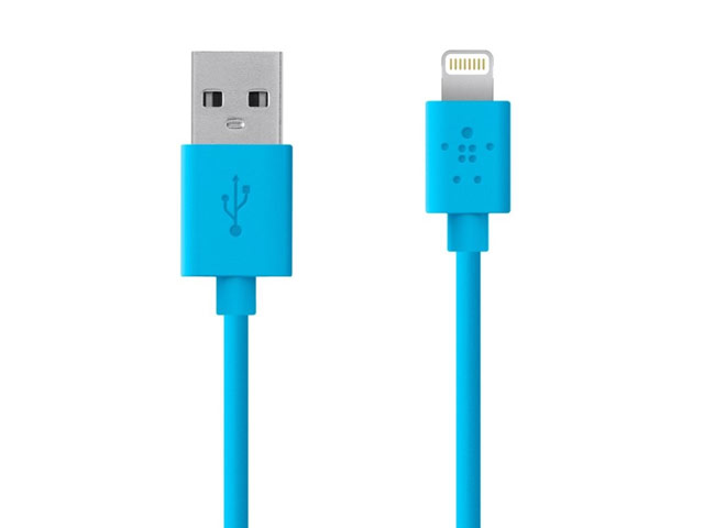 USB-кабель Belkin Charge/Sync Cable для Apple iPhone 5/iPad 4/iPad mini/iPod touch 5/iPod nano 7 (синий, Lightning)