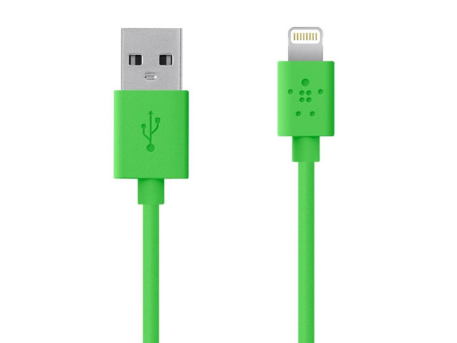 USB-кабель Belkin Charge/Sync Cable для Apple iPhone 5/iPad 4/iPad mini/iPod touch 5/iPod nano 7 (зеленый, Lightning)