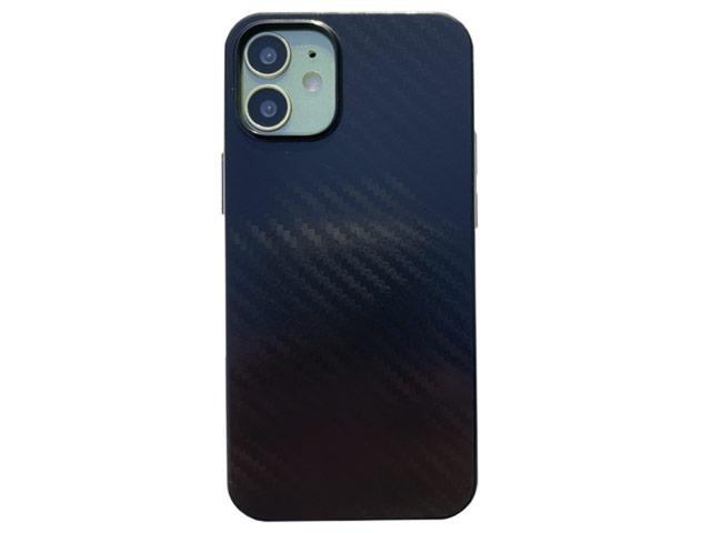 Чехол Coblue Carbon Case для Apple iPhone 12 mini (черный, пластиковый)