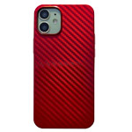 Чехол Coblue Carbon Case для Apple iPhone 12 mini (красный, пластиковый)