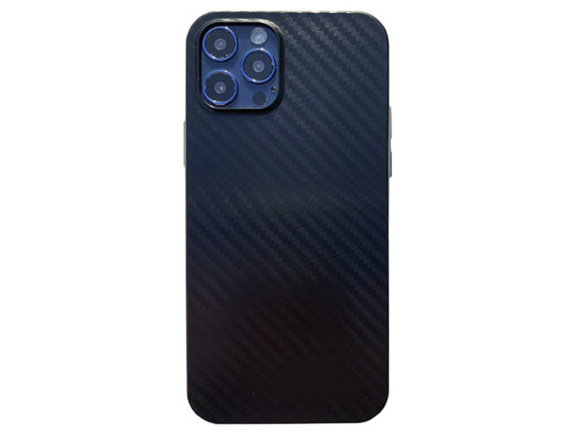 Чехол Coblue Carbon Case для Apple iPhone 12 pro max (черный, пластиковый)