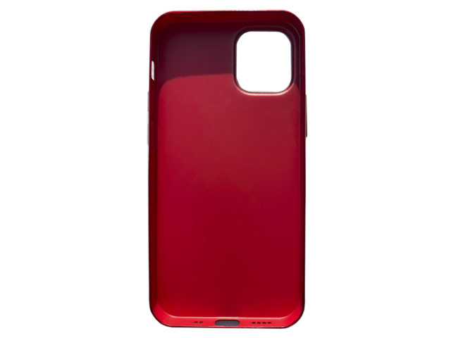 Чехол Coblue Carbon Case для Apple iPhone 12 pro max (красный, пластиковый)