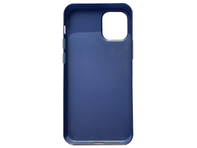 Чехол Coblue Carbon Case для Apple iPhone 12 pro max (темно-синий, пластиковый)