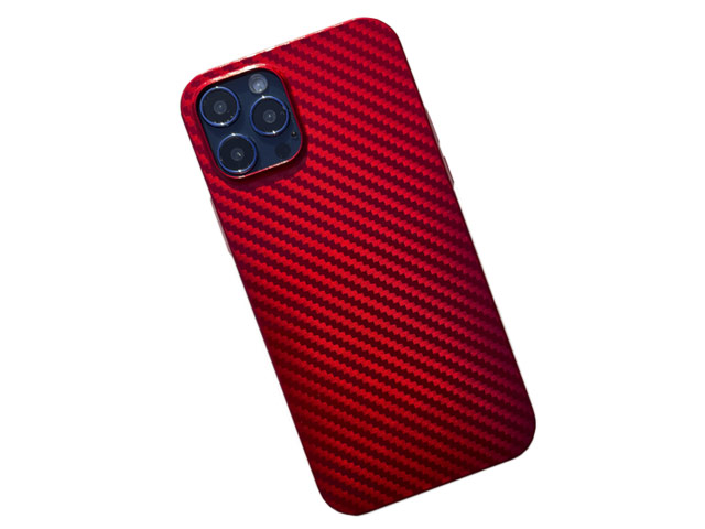 Чехол Coblue Carbon Case для Apple iPhone 12/12 pro (красный, пластиковый)