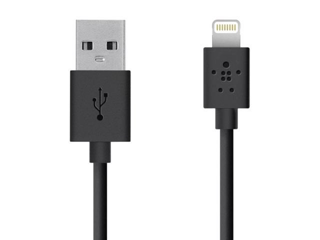 USB-кабель Belkin Charge/Sync Cable для Apple iPhone 5/iPad 4/iPad mini/iPod touch 5/iPod nano 7 (черный, Lightning)