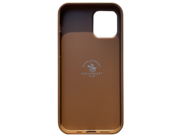 Чехол Santa Barbara Knight для Apple iPhone 12 mini (коричневый, кожаный)