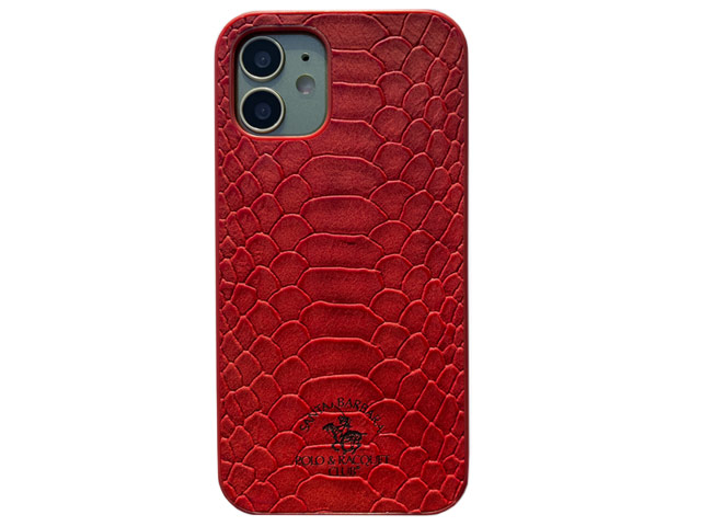 Чехол Santa Barbara Knight для Apple iPhone 12 mini (красный, кожаный)
