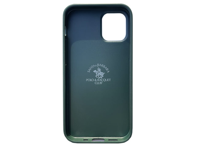 Чехол Santa Barbara Knight для Apple iPhone 12 pro max (темно-зеленый, кожаный)