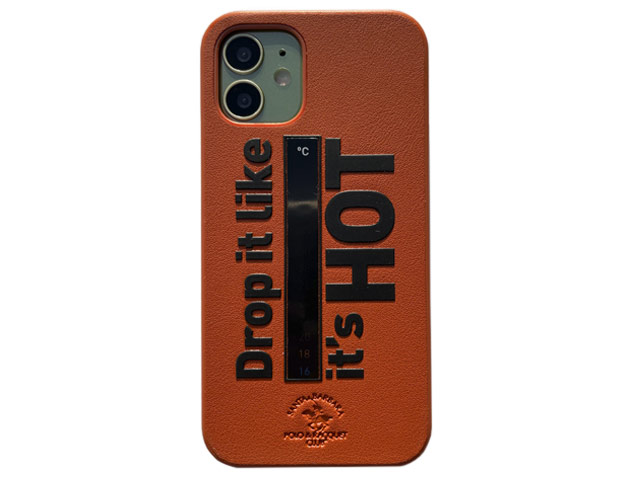 Чехол Santa Barbara Tempa для Apple iPhone 12 mini (оранжевый, кожаный)