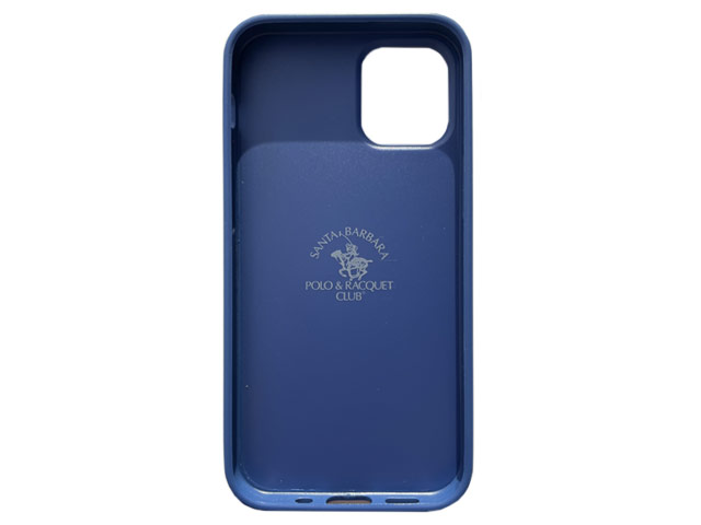 Чехол Santa Barbara Tempa для Apple iPhone 12 pro max (синий, кожаный)