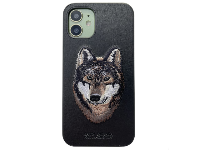 Чехол Santa Barbara Savanna для Apple iPhone 12 mini (Wolf, кожаный)