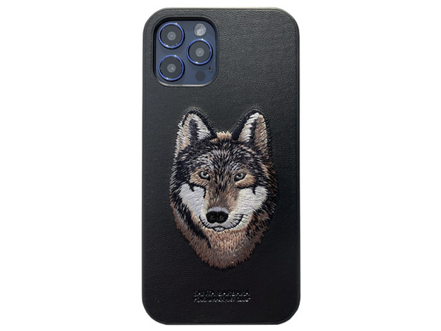 Чехол Santa Barbara Savanna для Apple iPhone 12 pro max (Wolf, кожаный)