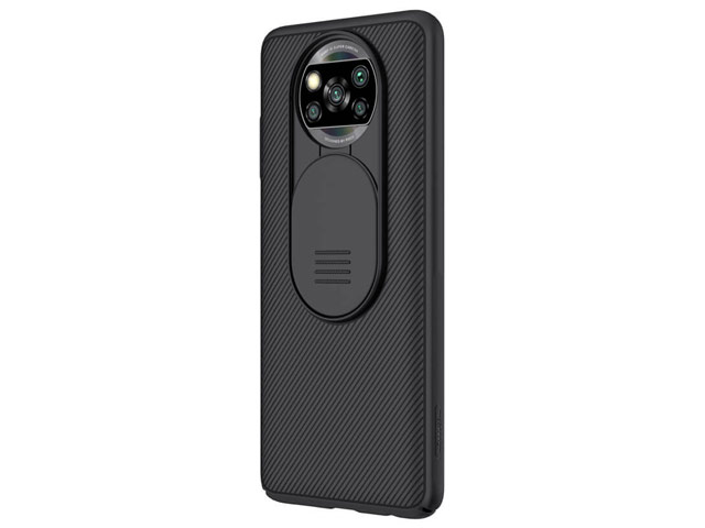 Чехол Nillkin CamShield Pro для Xiaomi Poco X3 (черный, композитный)