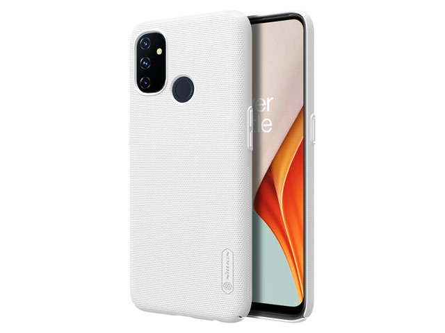 Чехол Nillkin Hard case для OnePlus Nord N100 (белый, пластиковый)