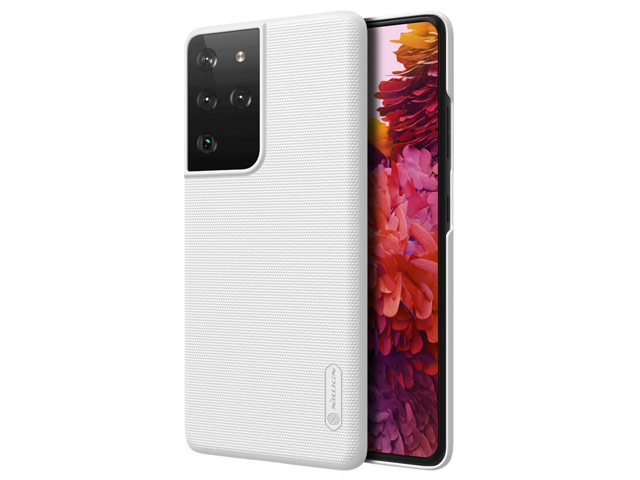 Чехол Nillkin Hard case для Samsung Galaxy S21 ultra (белый, пластиковый)