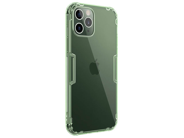 Чехол Nillkin Nature case для Apple iPhone 12 pro max (зеленый, гелевый)
