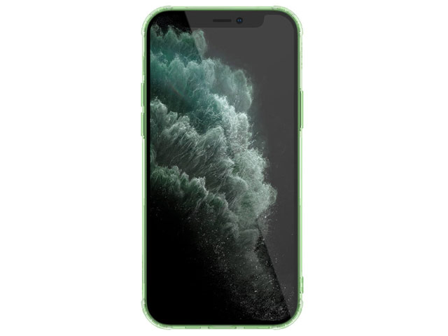 Чехол Nillkin Nature case для Apple iPhone 12 pro max (зеленый, гелевый)