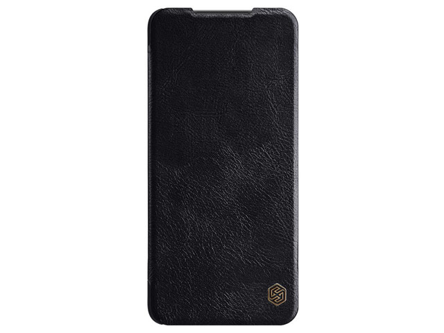 Чехол Nillkin Qin leather case для Xiaomi Poco X3 (черный, кожаный)