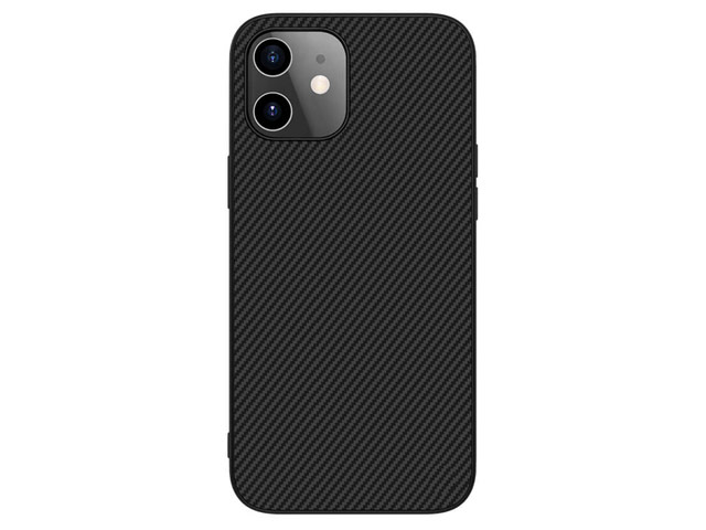 Чехол Nillkin Synthetic fiber для Apple iPhone 12 mini (черный, карбон)