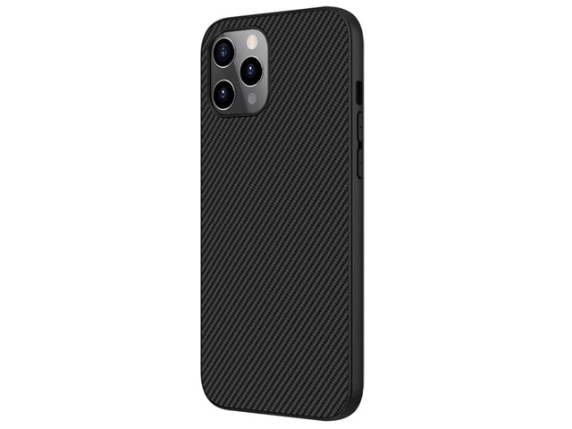 Чехол Nillkin Synthetic fiber для Apple iPhone 12/12 pro (черный, карбон)