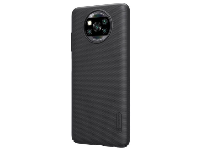 Чехол Nillkin Hard case для Xiaomi Poco X3 (черный, пластиковый)