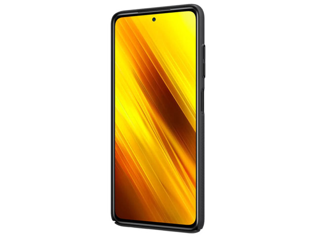 Чехол Nillkin Hard case для Xiaomi Poco X3 (черный, пластиковый)